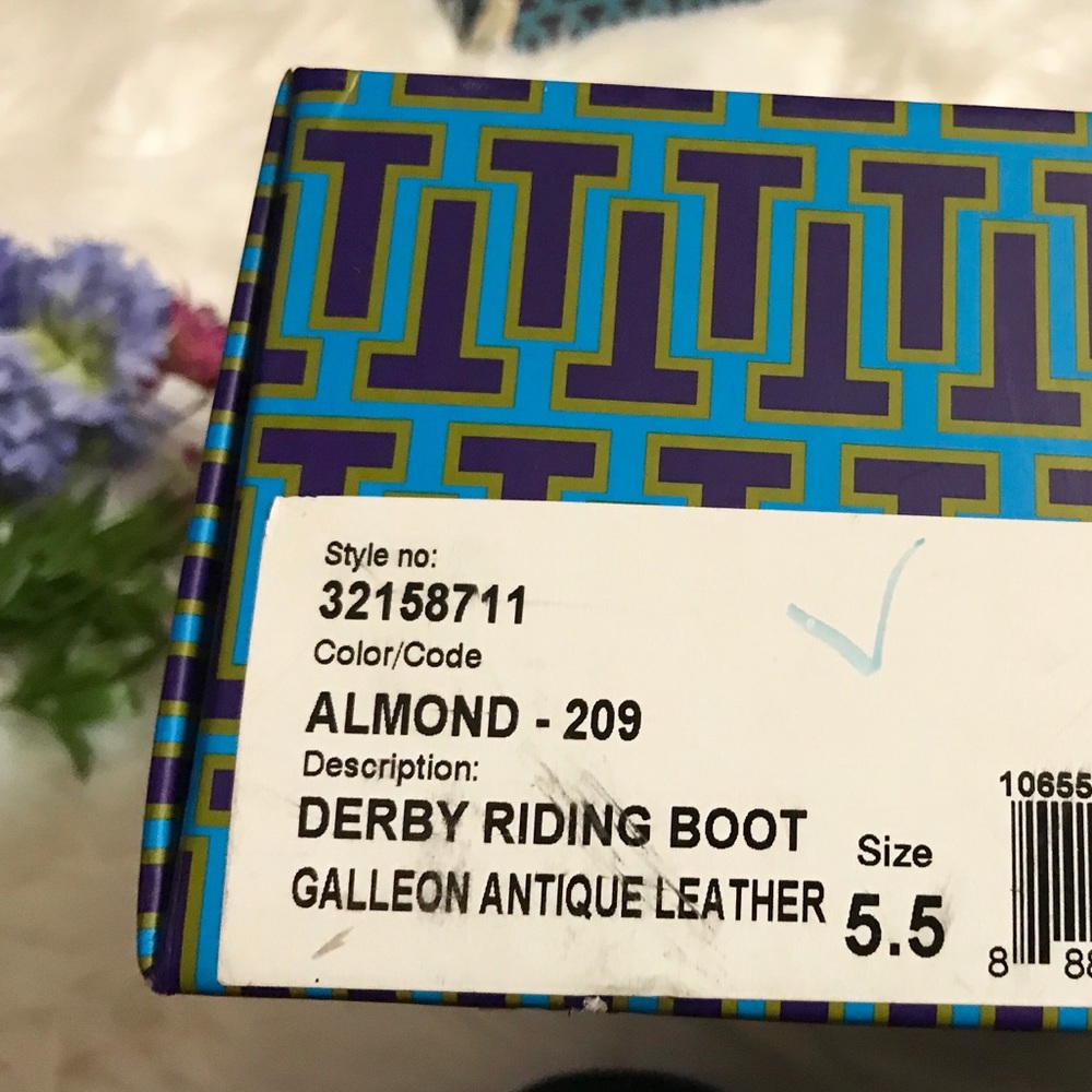 Tory Burch Almond Derby Riding Boots NIB sz 5.5 - Picture 5 of 6